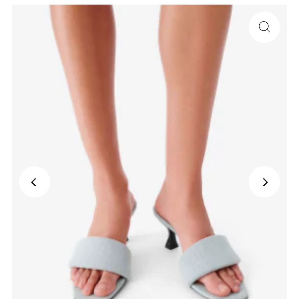 IRO Lolinda denim kitten mules size 39